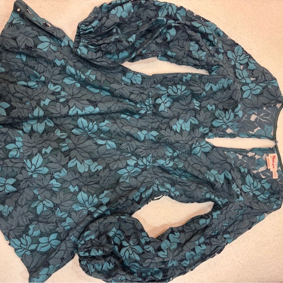 Showpo Teal Floral Mini Dress - Picture 6 of 9